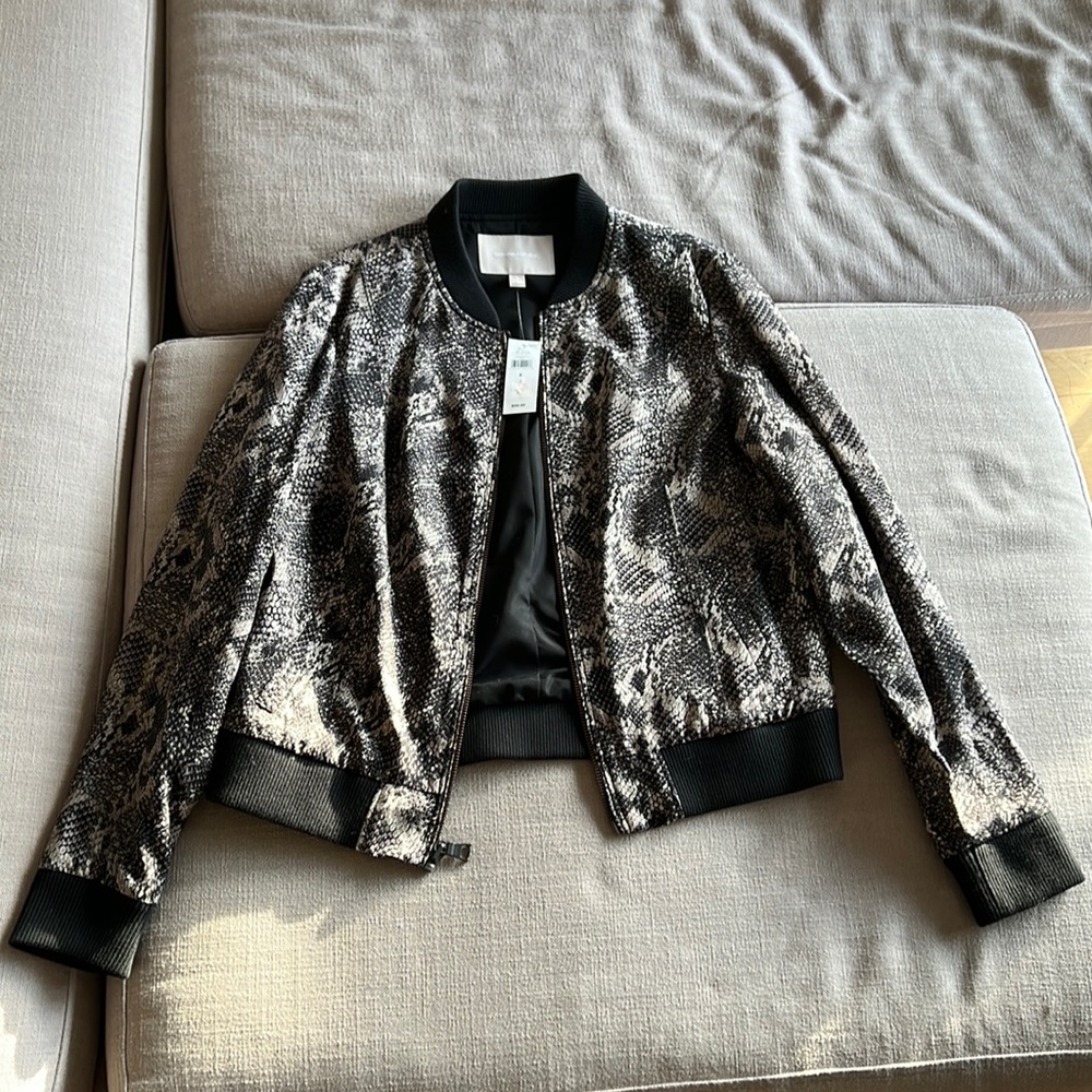 Banana Republic Women Snake Bomber Jacket